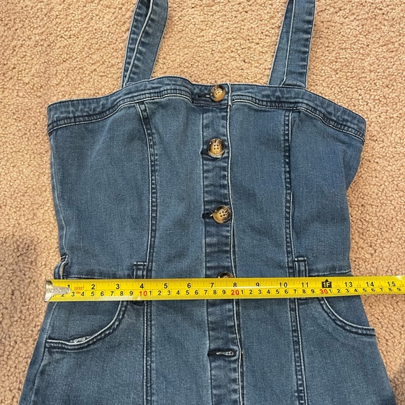 Women's (Youth) JUSTFAB denim button up slim-fitting dress - Picture 8 of 11